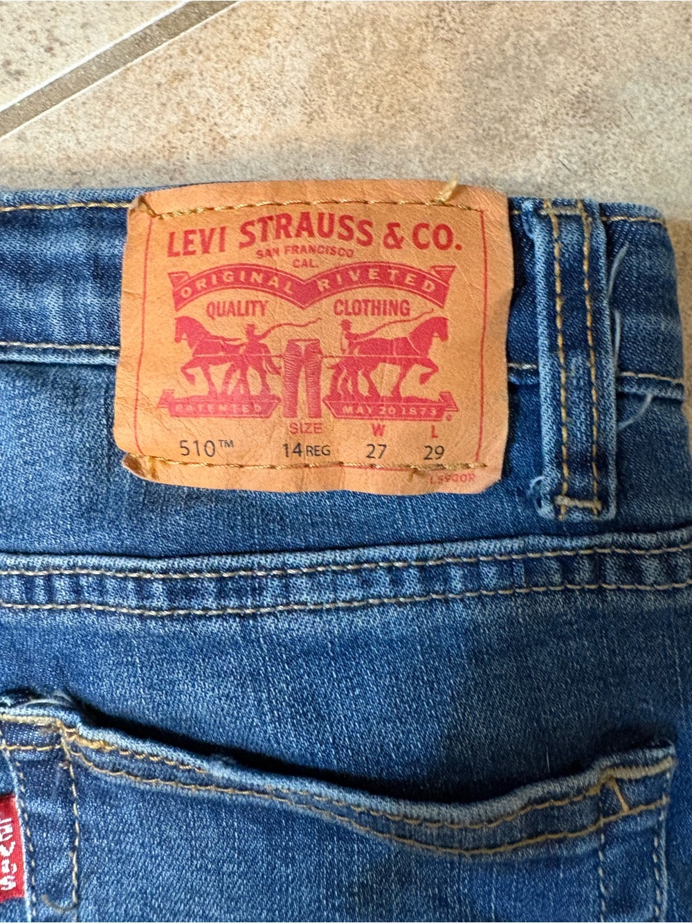 🐴LEVI’S Distressed 510 Denim Jeans - Picture 8 of 10